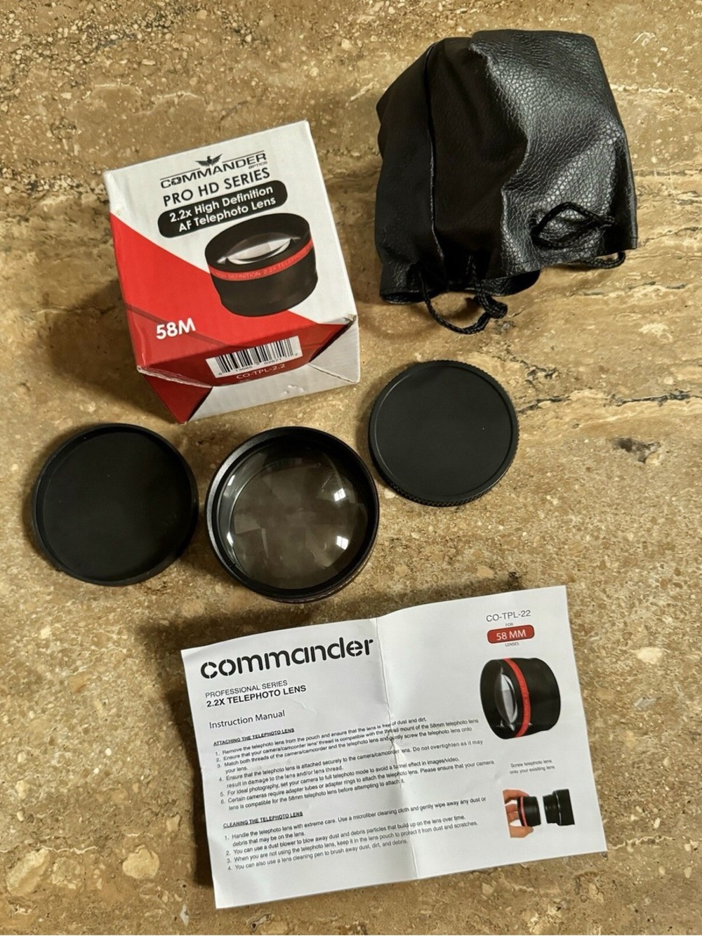 New! Commander Pro HD 2.2x Lens 58m